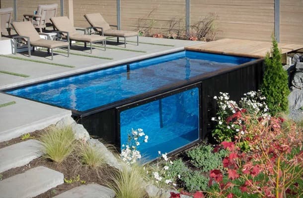 convertir un contenedor en piscina Modpools