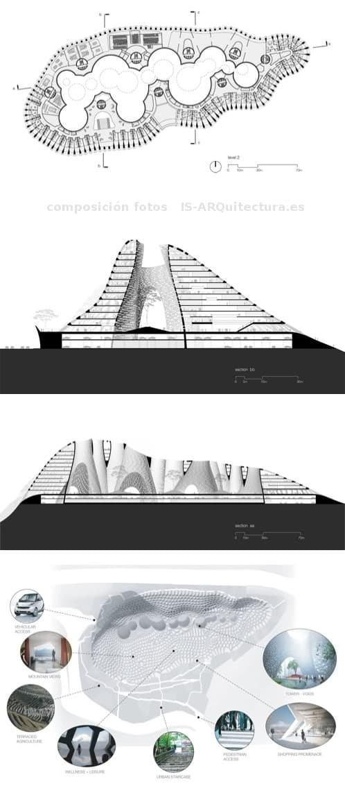planos edificio montaña LACE Hill