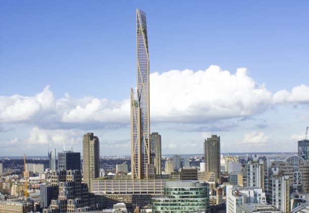 rascacielos de madera en Londres PLP-Architecture