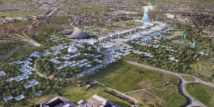 vista aérea Expo 2030 Roma