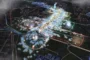vista aérea nocturna Expo 2030 Roma