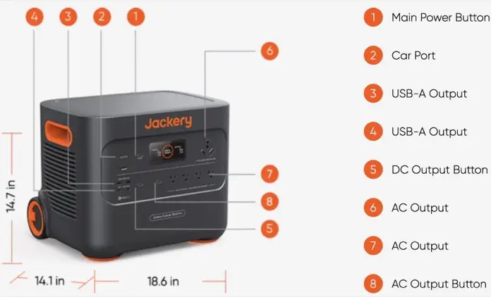 detalles generador electrico Jackery