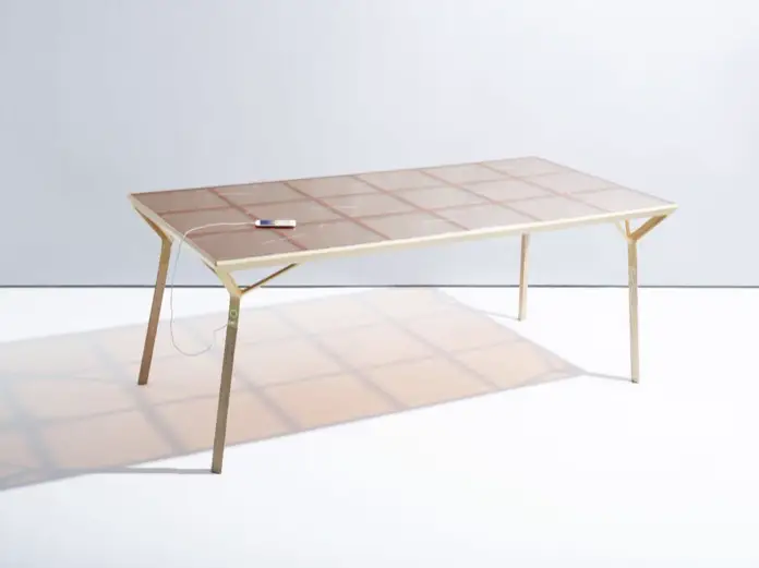 mesa con celdas graetzel Current Table