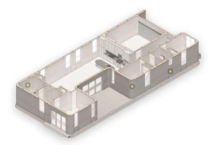 distribucion modelo Rune Casa 3D Wolf Ranch