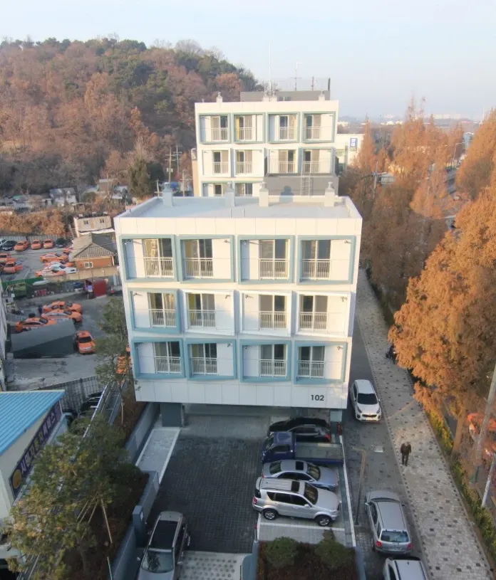 primer bloque prefabricado Corea del Sur